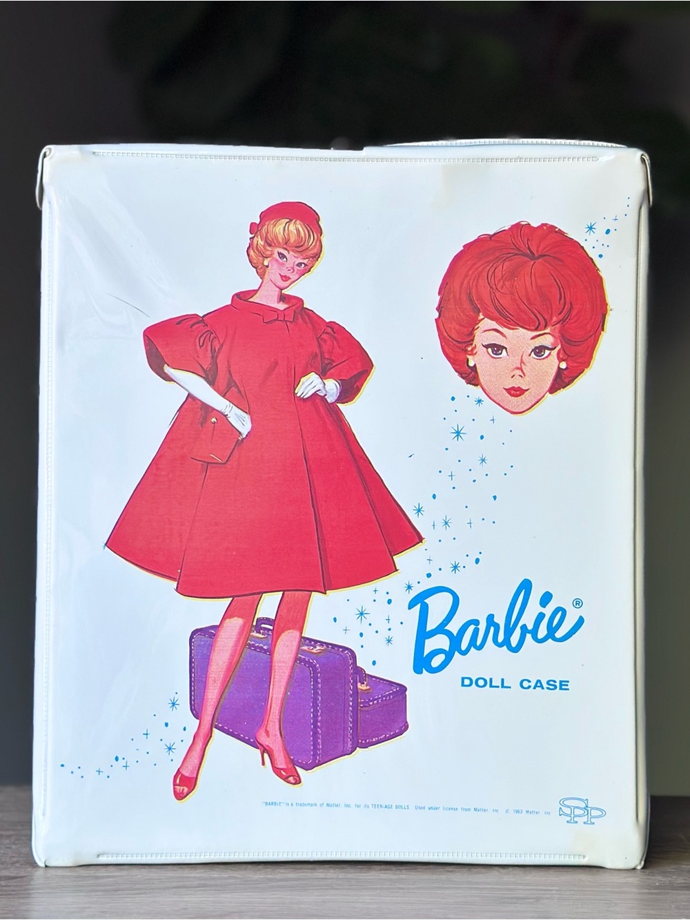 Barbie White Doll Case with Red Retro Graphic